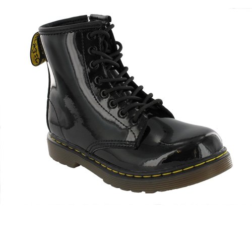 Image of Dr. Martens Delaney Boot,Black Patent,10 UK(11 M US Little Kid)