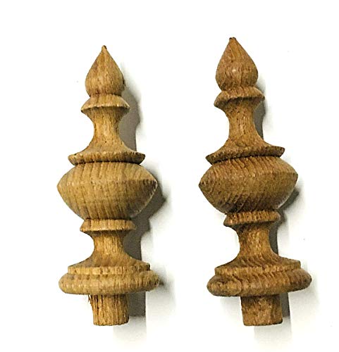 Sittikatechai New Wooden Unpainted Finial Antique Clock Furniture Home Decor