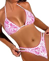 Pink Floral Bikini Sets