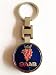 SAAB Metal Keychain Key Chain KEY Ring