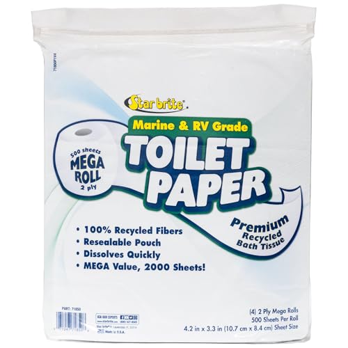 STAR BRITE Toilet Tissue Marine/RV Grade Fast Dissolving Paper - 2 Ply