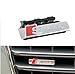 Produktbild E849 S Line 3D Kühlergrill vorn Emblem Zeichen Badge Car Sticker Frontgrill silber