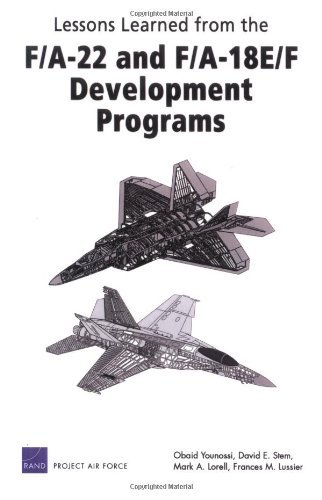Lessons Learned from the F/A-22 and F/A-18 E/F Development Programs
