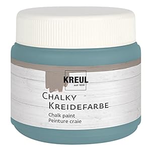 KREUL 75317 – Krijtverf, Sir Petrol in plastic potje van 150 ml, zacht – matte kleur, romige dekking, snelle droging…