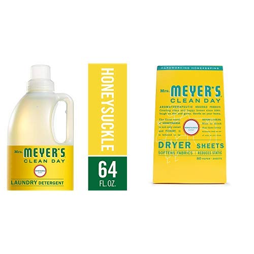 Mrs. Meyer’s Laundry Detergent, Honeysuckle, 64 fl oz (B07JVDNYB7