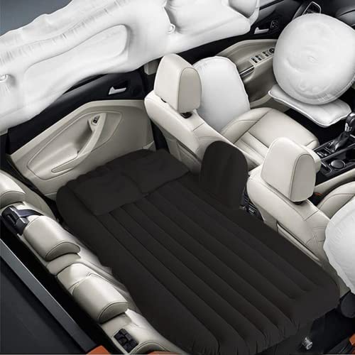 Produktbild von LGDONGFC Auto Matratze Für Mercedes-Benz E-Class T-Modell (S213) 2016-2021 2022 2023, Foldable Auto Luftmatratze Mit Luftpumpe Und Kissen Für Reisen Camping Outdoor Auto Zubehör,Black