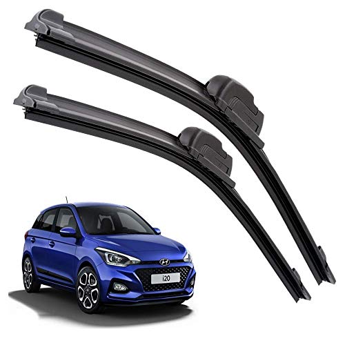 Image of Euro Care Windshield Car Wiper Blades Compatibility With Hyundai i20 New (All Model) - Set of 2Pc (D-24,P-16)
