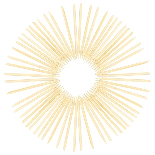 MUELODSIC 100Pcs Stylus Scratch Painting Pens Double Headed DIY Scratch Tools for Creative Art Projects Lightweight Portable Natural Sticks