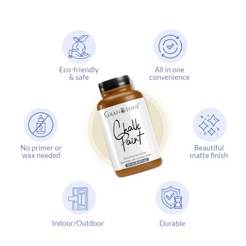 Image of GRANOTONE Chalk Paint Nut Brown 250ml Matte Finish