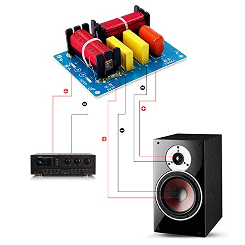 VOANZO 2PCS 180W Speaker Crossover 2 Way High and Low Frequency, Crossover Point 2900Hz for HI-FI Bookshelf, Centre - Image 4
