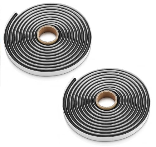 Image of Poweka ﻿15Ft Headlight Sealant, 3 /8 inch Butyl Sealing Rope,Rubber Butyl Sealant Tape for Car Headlamps Window Door Windshield (2 Pc)