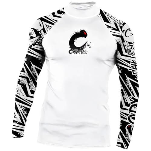 Red Plume Men's Compression Sports Long Sleeve Shirt Mock Turtleneck Undershirts Baselayer Athletic Running T-Shirts Tops