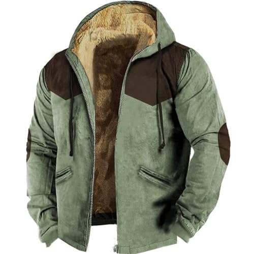 Veste d'hiver homme coupe-vent et manteau polaire chaud de mi-saison