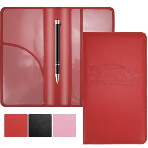 Porta Documentos para Auto Rojo