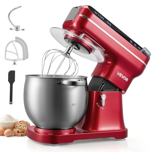 Image of VEVOR 7.4 Qt Tilt Head Stand Mixer 500W Metal Electric Dough Mixer