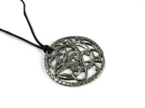 Creative Ventures Jewelry The Viking Wolf Pewter Pendant on Cord Necklace, The Norse Collection