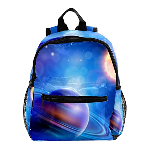 Sac à dos pour enfants ciel étoilé et planètes lumineuses de 30,5 cm