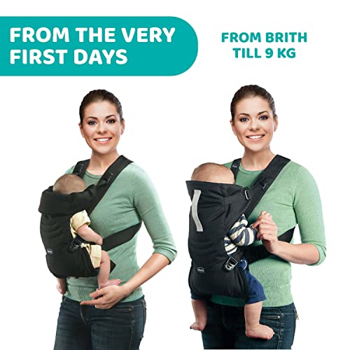 Porte-bébé physiologique simple à porter avec support tête et cou - 3
