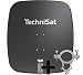 Produktbild TechniSat SATMAN 65 Plus - Satellitenschüssel (65 cm Sat Anlage, Antenne mit Masthalterung und Halteschelle, vorbereitet für die Aufnahme eines 40 mm LNB) Grau