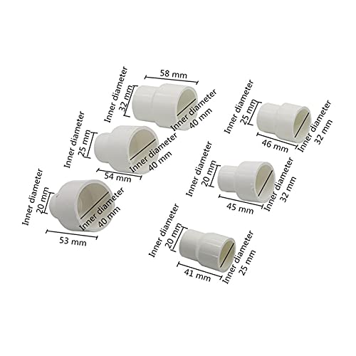 Adaptateur de connecteur de tuyau PVC 32-25 et raccord d'irrigation jardin