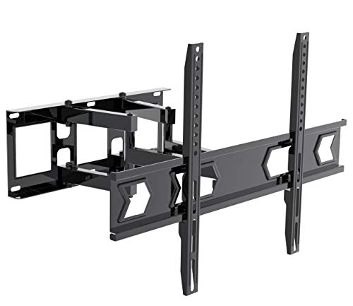 Limited Stock TV Wall Mount Bracket Full Motion Dual Articulating Arm for Most 32-65 inch LED, LCD, OLED, Flat Screen, Plasma TVs up to 99lbs VESA 600×400 with Tilt, Swivel and Rotation