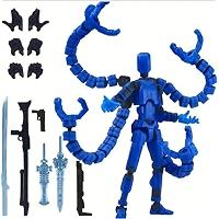 DOOZLE Dummy 13 Octopus Robot Action Figure with Weapons, Titan 13