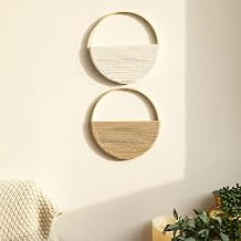 QIUMING 2pcs Macrame Wall Hanging Woven Boho Wall Decor Art Chic Boho Decorations for Home Apartment Bedroom Living Room Dorm Nursery