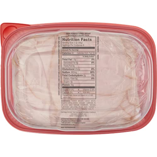 Hillshire Farm Ultra Thin Deli Sliced Turkey Breast Lunchmeat Oven Roasted Turkey Breast, 16 oz - Image 5