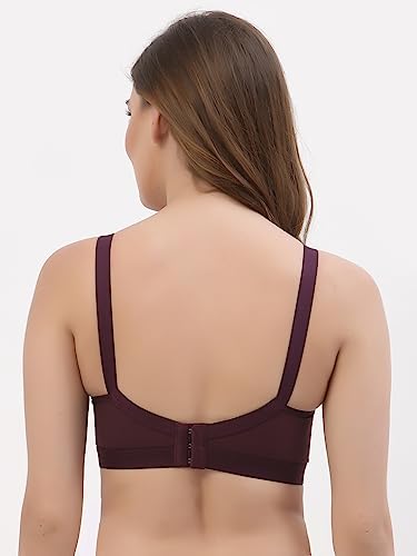 Image of Floret Women's Pure Cotton-Fabric Non Padded & Non-Wired Cut & Sew /Full Coverage Bra