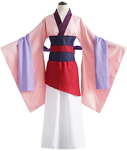 Foanja Mulan Déguisement Femme Cosplay Hua Mulan Hanfu avec Cape pour Adulte Fancy Dress Halloween Carnaval Fête Anniversaire Mascarade Costume