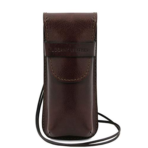 Support en cuir Tuscany Leather anti-rayures pour ranger vos lunettes et montre
