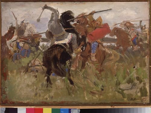 Bataille entre les Scythes et les Slaves : habillez un grand mur