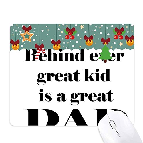 Tapis de souris en caoutchouc Behind Great Dad pour bureau d'un père