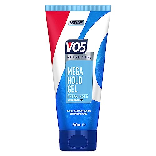 VO5 Mega Hold 24 hour extra strong control Styling Gel for perfectly groomed controlled natural hairstyle 200 ml Multi Buy (6)
