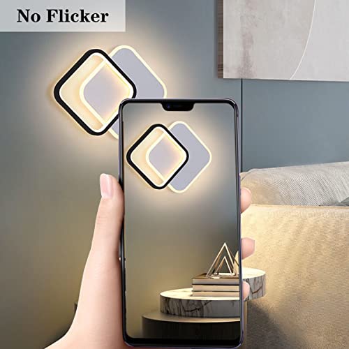 Aplique Pared Interior LED 22W Lámpara Moderna de Acrílico Regulable 3000K-6000K 5