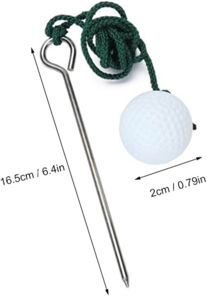 BESPORTBLE Golf Training Accessories 2 Driving Range Balls Rope for Space Practice Sessions