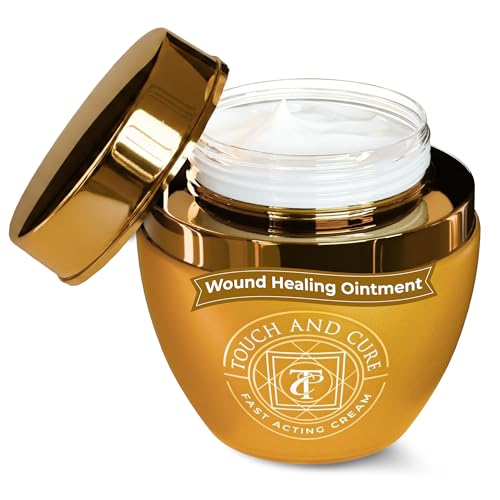 Skin Soothing Antiseptic Cream for Burns, Cuts, Blisters & Rashes, Restorative Wound Healing Balm with Aloe Vera, Beeswax & Olive Oil, Fast Relief Antiseptic Ointment Safe for All Skin Types, 50g Jar