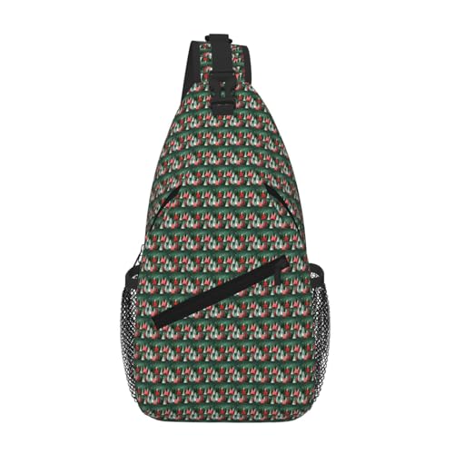 Sac à dos à bandoulière sapin de Noël léger pour randonnée et quotidien