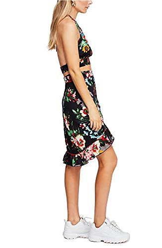 Free People Womens Charlotte 2PC Halter Skirt Outfit Navy L3