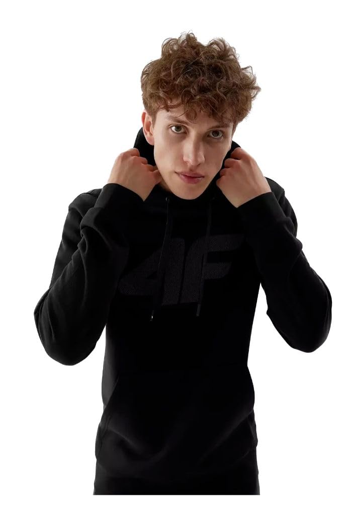 Sweatshirt 4F M694 Deep Black conçu en textile premium taille L