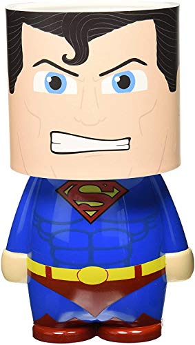 Look Alite gr90859 DC Comics Superman Lampe de Bureau à LED avec Fonctionnement à Batterie ou Micro USB, Plastique, Multicolore, 25 x 13 x 13 cm