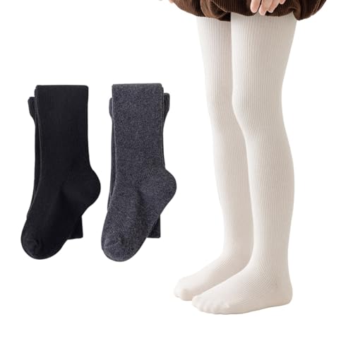 Leggings d'école pour filles lot de 2 collants épais en coton
