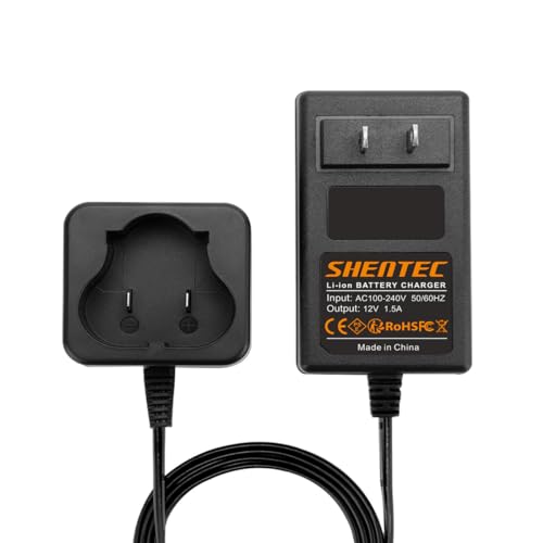 Shentec 12V Battery Charger Compatible with Black and Decker 12V BL1110