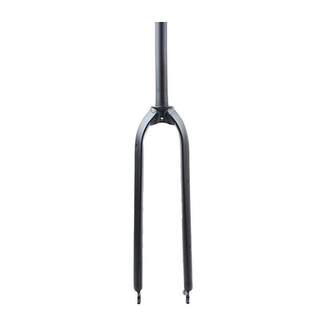 WIQUYBML Bike Suspension Fork, Rigid Fork 26 27 5 29 700C Bicycle Front Forks Black Lightweight Aluminum Alloy 730G