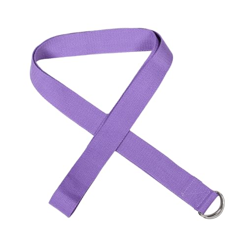 Toddmomy Cinturón De Estiramiento Asistido Por Yoga Banda De Estiramiento Del Pie Correa De Estiramiento De Fitness Cuerda De Tensión De Fitness Cinturón Cómodo Poliéster Algodón Lavender