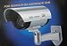 Produktbild Überwachungs-Kamera Dummy Attrappe mit Kabel schwenkbar mit LED Licht rot CCD Fake Camera Sicherheitskamera vom Sachsen Versand