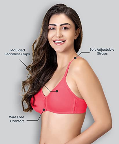 Image of Lyra Women's Cotton Lightly Padded Wire Free Classic Full-Coverage Molded Bra