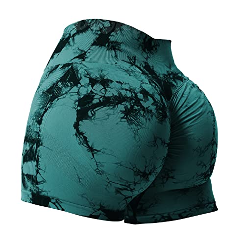 Voyjoy Women Workout Shorts 3.6" Scrunch Butt Lifting Gym Shorts Seamless Yoga Biker Shorts #TOP2