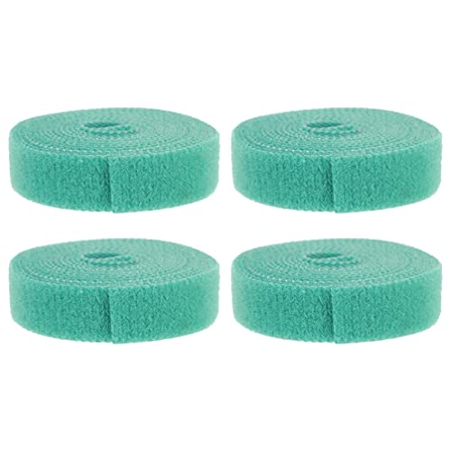 Happyyami 4 rolos de fitas de fixação para plantas de jardim, tiras de gancho, fitas de fixação para