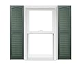Polaris Homeside Open Louver Vinyl Shutters (1 Pair) 14-1/2in. x 35in. - 046 Pine